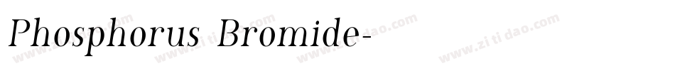Phosphorus Bromide字体转换